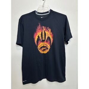 Nike Dri-FIT Football Graphic T-Shirt Mens Large Black Athletic Training‎